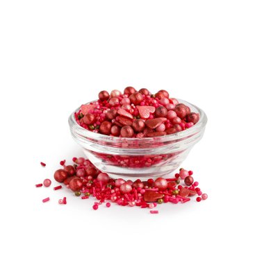 Beyaz arkaplanda renkli süslemeler olan bir kase