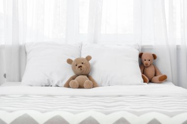 Interior of modern stylish children's room with toys