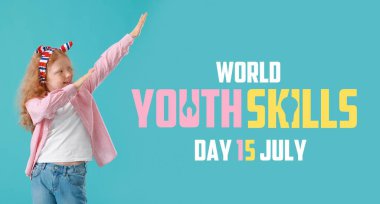 Küçük dansçıyla Dünya Gençlik Yetenekleri Günü