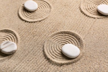 Kumda desenli taşlar. Zen kavramı