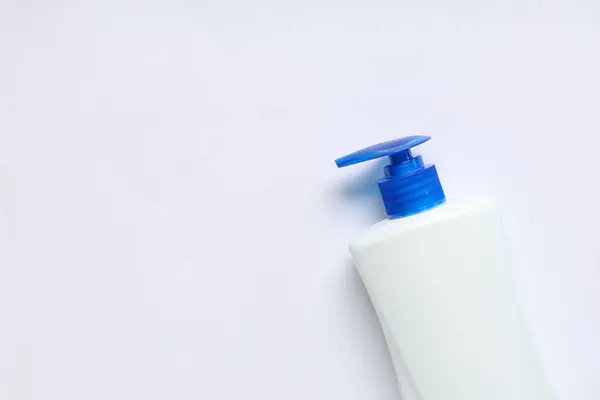 stock image Bottle of sanitizer on white background