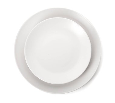 Beyaz arkaplanda güzel plakalar