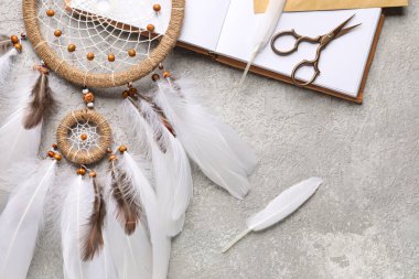 Grunge özgeçmişi olan bir düş kapanı, yakın plan