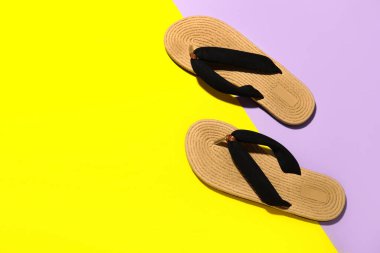 Renk arkaplanındaki terlikleri döndür