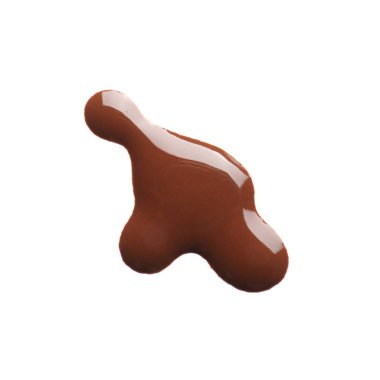 Beyaz arka planda tatlı çikolata sıçraması