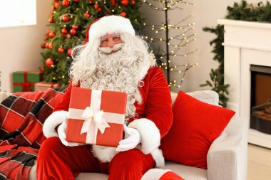 Noel Baba Noel hediyesi evde ile