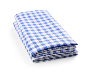 Beyaz arka plan üzerinde peçeteler katlanmış