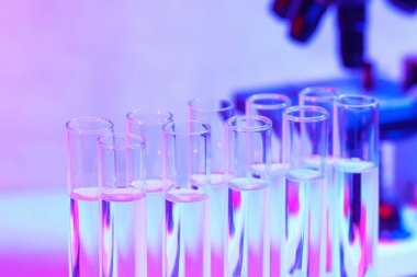 Sıvı, closeup ile test tüpleri