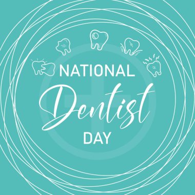 Dişçiler Günü için Dişliler Günü afişi