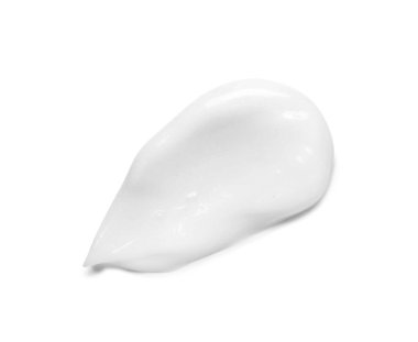 Beyaz arka planda kozmetik krem kokusu