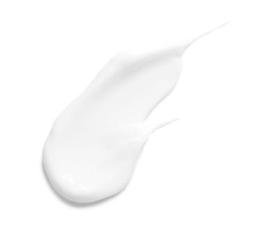 Beyaz arka planda kozmetik krem kokusu