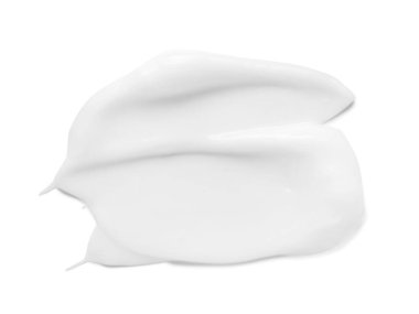 Beyaz arka planda kozmetik krem kokusu