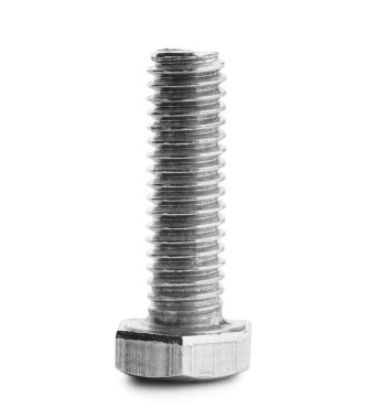 Beyaz arkaplanda tıklama cıvatası izole edildi