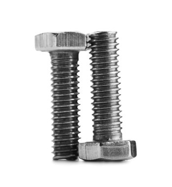 Beyaz arkaplanda tıklama cıvataları izole