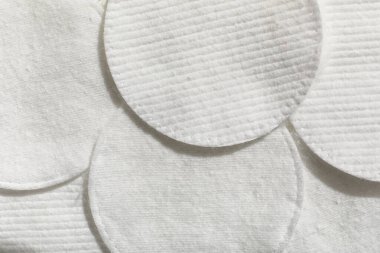 Arka plan olarak pamuk pedlerin dokusu, yakın plan