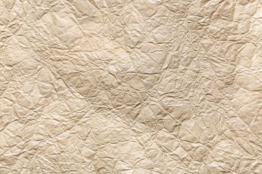 Buruşmuş kağıdın dokusu, yakın plan.