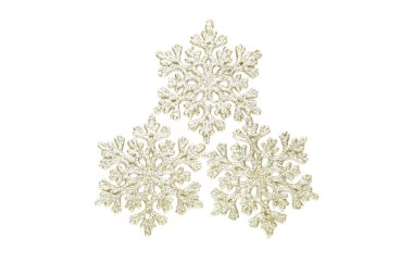 Beyaz arkaplanda güzel kar taneleri