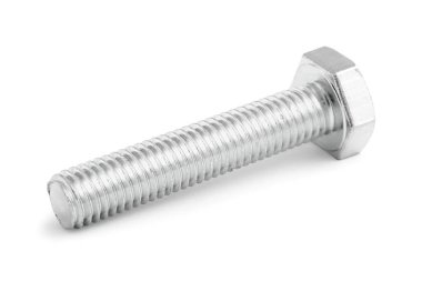 Beyaz arkaplanda tıklama cıvatası izole edildi