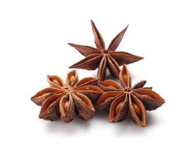 beyaz arkaplanda yıldız anason 'u