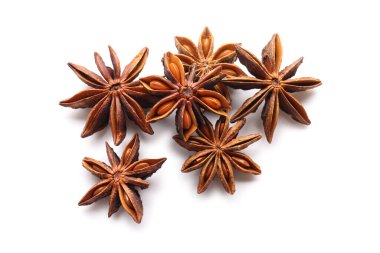 beyaz arkaplanda yıldız anason 'u