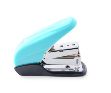 Beyaz arkaplanda mavi zımba