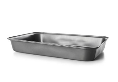 Beyaz arkaplanda fırın tepsisi