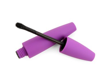 Beyaz arkaplanda stil rimel