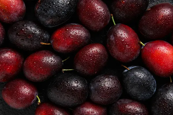 Arkaplan olarak taze olgun erik dokusu