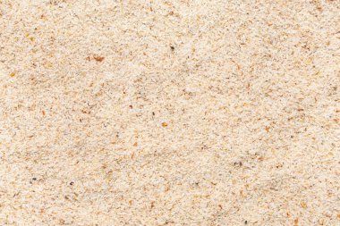 Psyllium kabuk tozu yığını, yakın plan.