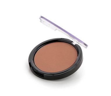 Beyaz arkaplanda sıkıştırma tozu