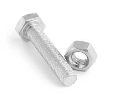 Beyaz arkaplanda tıklama ve fındık izole