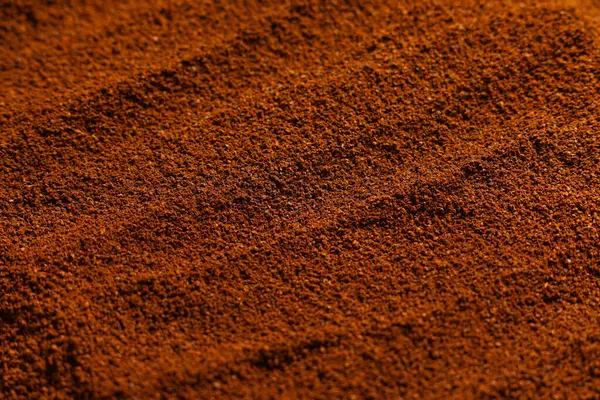 Arka plan olarak kahve tozu dokusu, yakın plan