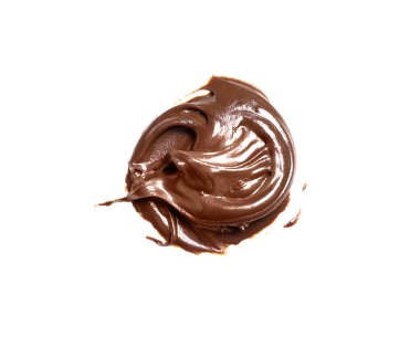 Beyaz arka planda tatlı çikolata