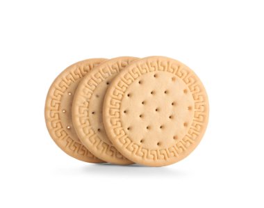 Beyaz arkaplanda tatlı kurabiyeler