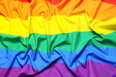 Arkaplan olarak Gökkuşağı LGBT bayrağı