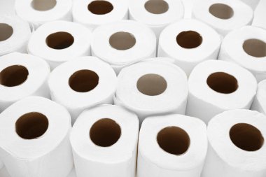 Birçok rulo tuvalet kağıdı, portre