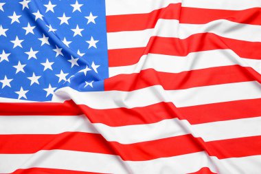 Arka plan olarak Amerika 'nın ulusal bayrağı. Bağımsızlık Günü kutlamaları