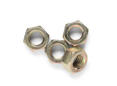 Krom fındıklar beyaz arkaplanda izole