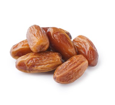 Kurutulmuş tarihleri beyaz zemin üzerine yığını