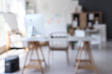 İş yeri ve modern ofis görüşü bulanık