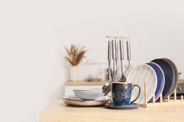 Mutfakta mutfak tezgahı olan güzel yemekler, yakın çekim.