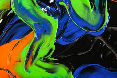 Renkli soyut resim, yakın plan.