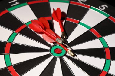 Dart tahtası, yakın görüntü