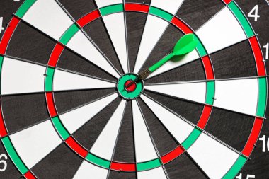 Dart tahtası, yakın çekim görüntüsü