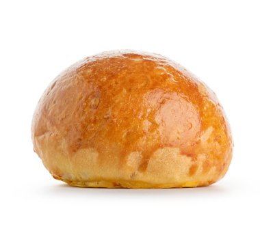 Beyaz arka plan üzerinde izole lezzetli topuz