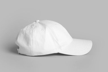 Gri arkaplanda boş beyaz başlık