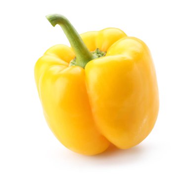 Beyaz Arkaplanda Sarı Biber