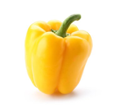 Beyaz Arkaplanda Sarı Biber