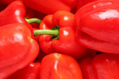 Arka plan olarak kırmızı dolma biber dokusu