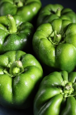 Arka plan olarak yeşil dolmalık biber dokusu